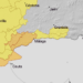 Aemet eleva la alerta a naranja por fuertes lluvias este lunes en la Costa del Sol