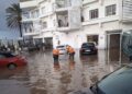 Evacuados seis vecinos de la urbanización Los Pinos de Marbella por la crecida del río Guadaiza