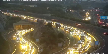 Hombre de 32 años herido tras un accidente en la AP-7 a la altura de Torremolinos