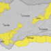 Aviso amarillo este jueves por lluvia en Cádiz, Córdoba, Huelva y Sevilla y por oleaje en toda la costa andaluza