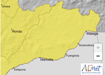 La borrasca ‘Laurence’ llega a la Costa del Sol con aviso amarillo para este lunes