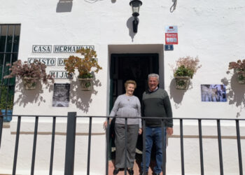 María Jesús, fundadora de la Cofradía de la Paz en Mijas: «Vi al Cristo tan solo que me eché a llorar»