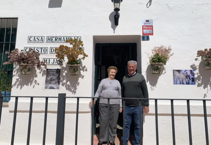 María Jesús, fundadora de la Cofradía de la Paz en Mijas: «Vi al Cristo tan solo que me eché a llorar»