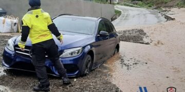 Málaga, la provincia andaluza con más incidencias por la borrasca ‘Jana’ este lunes