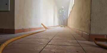 Incendio en una tercera planta de un edificio de Fuengirola