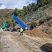 La Junta continúa los trabajos de estabilización de la ladera en la carretera A-397