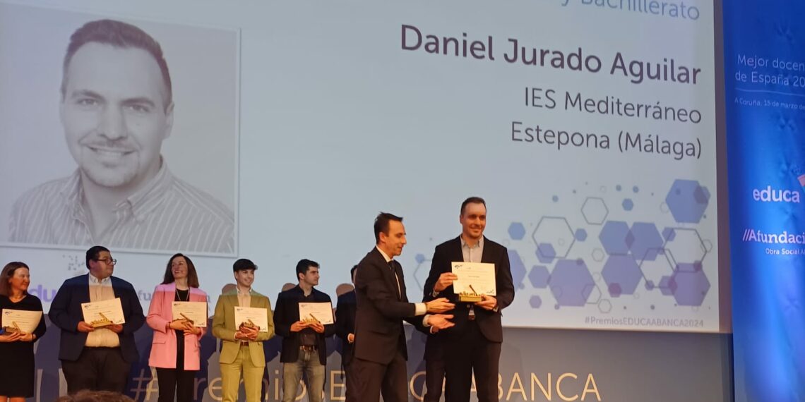 Daniel Jurado, profesor de Estepona, uno de los mejores docentes de España