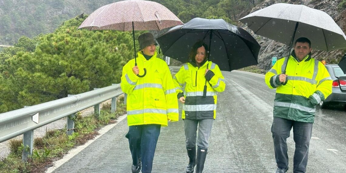 Seis meses de obras para reparar la A-397: la Junta espera abrir un carril antes