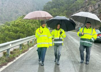 Seis meses de obras para reparar la A-397: la Junta espera abrir un carril antes