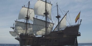 El galeón Andalucía se podrá visitar en Muelle Uno entre el 9 y el 20 de abril