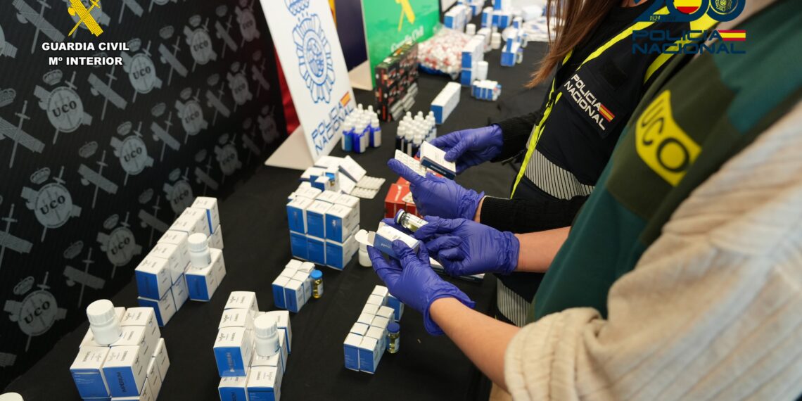 Cae un grupo criminal dedicado al almacenamiento y venta de sustancias dopantes y otros medicamentos ilegales