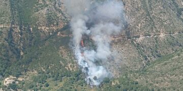 Primer incendio forestal de 2025 en la Costa del Sol: declarado en el paraje Valtocado de Mijas