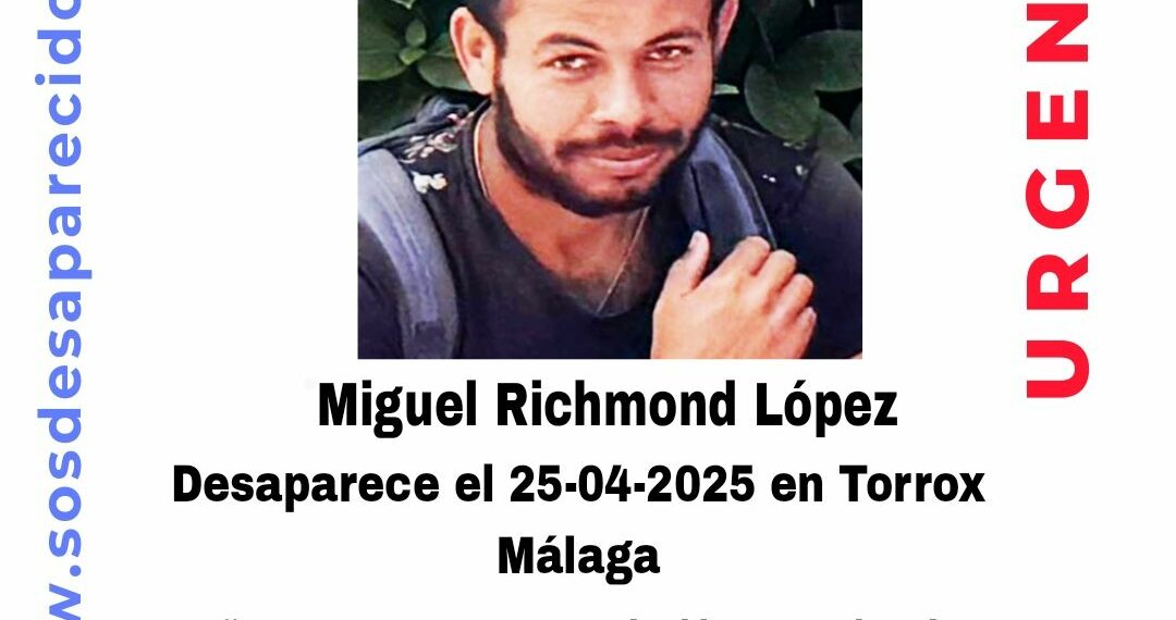 Buscan a un hombre de 33 años desaparecido en Torrox desde el pasado viernes