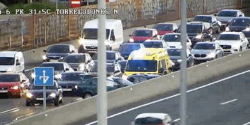 Dos accidentes este lunes en la A-7: Uno a la altura de Benalmádena y otro en Marbella