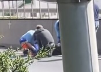 Un motorista herido en un accidente de tráfico en la A-7 a la altura de Las Lagunas de Mijas