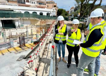 Avanzan las obras de Mercacentro, emblema comercial y símbolo de la pujanza de la Nueva Fuengirola