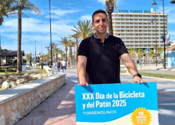 Torremolinos celebra el `Día de la Bicicleta y del Patín´ el próximo domingo 18 de mayo con un nuevo recorrido por el litoral
