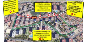 Acuerdo con Emabesa para mejorar toda la red de abastecimiento de calle Zodiaco, aprovechando las obras del Gamonal