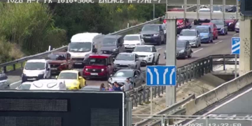 Circulación «lenta e irregular» en la A-7 por un accidente múltiple por El Higuerón y la ‘Operación Semana Santa’