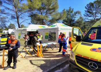 Más de un centenar de efectivos participa mañana en un simulacro de incendio forestal en Casares