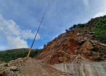 Estabilizar la ladera, siguiente objetivo de la Junta en los trabajos de reparación de la carretera entre Ronda y San Pedro