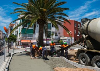 El nuevo aparcamiento de la avenida Oriental de San Pedro Alcántara estará listo a finales de junio