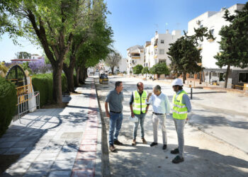 El tramo entre los viales Pilar y Antequera de la calle Fuente Nueva de San Pedro abrirá la próxima semana