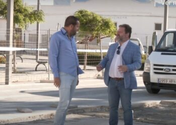 La Plaza de la Vendimia, en Manilva, encara la recta final de sus obras de mejora