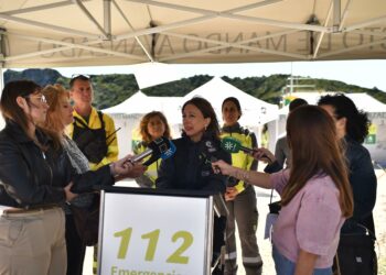 La Junta prueba la respuesta en caso de incendio forestal en un simulacro en Casares