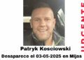 Denuncian la desaparición de Patryk Kosciowski, que se peleó con su pareja y se fue andando desde la AP-7