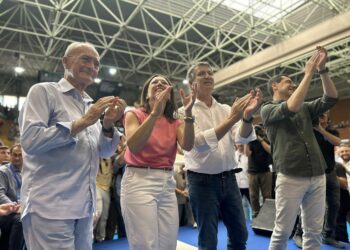 Moreno ensalza junto a Feijóo los logros del PP en torno al metro y al tercer hospital de Málaga