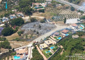 Controlado un incendio forestal declarado en Frigiliana