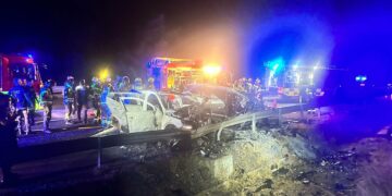 Cuatro fallecidos en un accidente en la AP-7 hacia Torremolinos, uno de ellos policía, en una persecución tras un robo en Málaga