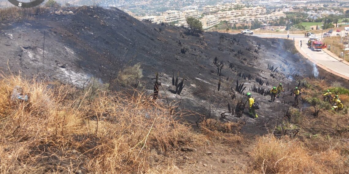 Controlado el incendio forestal de Mijas, el quinto desde el pasado fin de semana en la provincia de Málaga