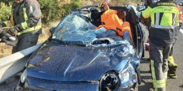 Nuevo accidente en la A-7: Un hombre herido tras una colisión a la altura de Torremolinos