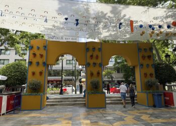 El Ayuntamiento de Marbella evalúa los daños menores ocasionados por el temporal de la pasada noche en la ornamentación de los recintos feriales