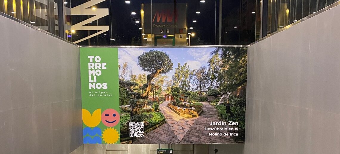 Así es la campaña promocional de Torremolinos en el metro de Málaga, prevista para alcanzar cerca de cinco millones de impactos