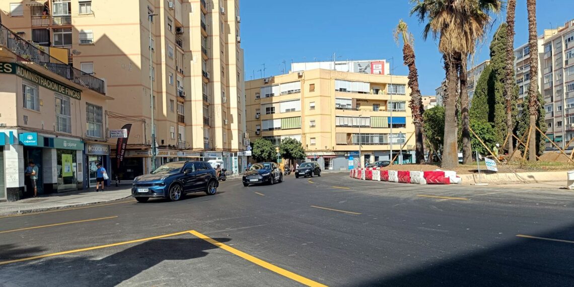 La glorieta de Las Chapas tendrá tres carriles durante las obras de la Prolongación del Metro de Málaga