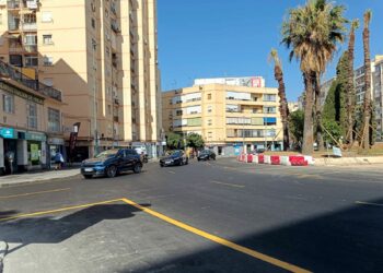 La glorieta de Las Chapas tendrá tres carriles durante las obras de la Prolongación del Metro de Málaga