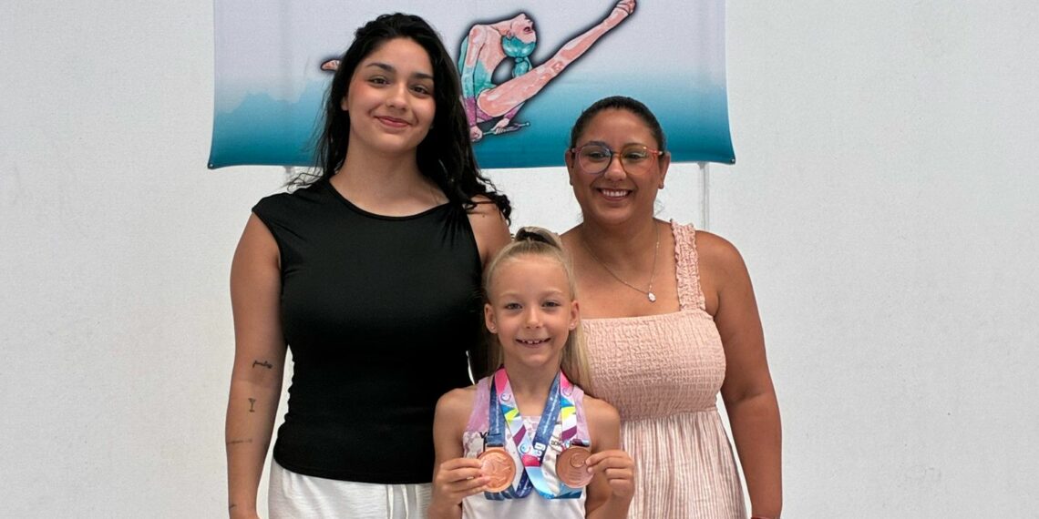 La mijeña Eva Shekhanina, bronce nacional con solo 8 años: “Me encanta competir y mi sueño es llegar a los Juegos Olímpicos»