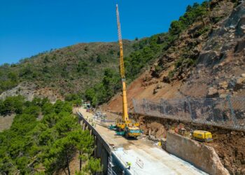 Las tareas que aún faltan para reabrir un carril de la carretera entre Ronda y San Pedro Alcántara