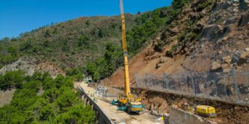Las tareas que aún faltan para reabrir un carril de la carretera entre Ronda y San Pedro Alcántara