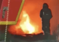 Arde el chiringuito de Cabopino en Marbella