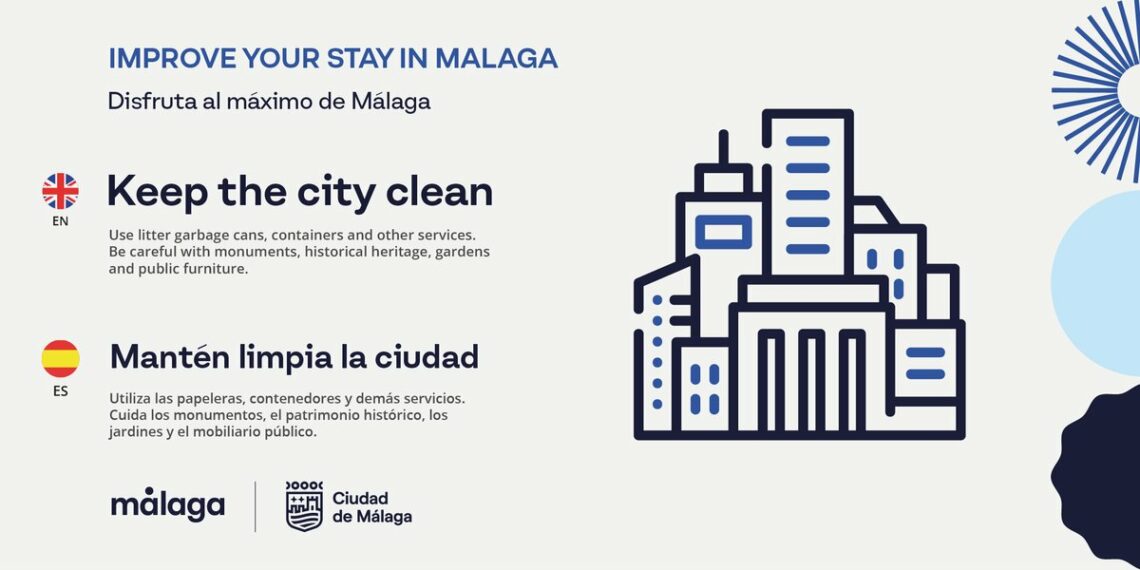 Activada la campaña ‘Improve your stay in Málaga’ para potenciar el comportamiento cívico en los visitantes