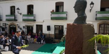 Moreno, en los actos del 140 aniversario de Blas Infante: «Andalucía no puede callar en la defensa de sus intereses»