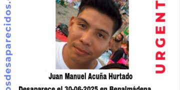 Denuncian la desaparición de Juan Manuel Acuña, visto por última vez en Benalmádena el 30 de junio