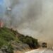 Desalojan viviendas cercanas al incendio declarado en el Parque Eólico de Casares