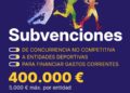 Diputación destina 400.000 euros en ayudas a entidades deportivas