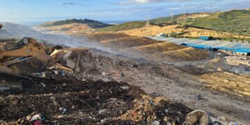 Controlado el incendio en el vaso de vertido del Complejo Ambiental Costa del Sol