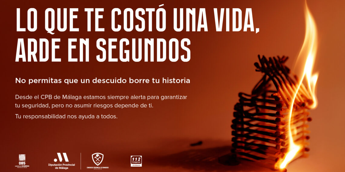La Diputación de Málaga lanza campaña para prevenir incendios forestales bajo el lema ‘Lo que te costó una vida, arde en segundos’